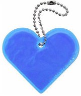 Reflective Heart Pendant - Blue - Charm