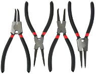 GEKO Seeger Pliers Set of 4 pcs, Straight and Curved, 200mm - Snap Ring Pliers