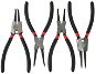 GEKO Seeger Pliers Set of 4 pcs, Straight and Curved, 200mm - Snap Ring Pliers