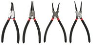 GEKO Seeger Pliers Set of 4 pcs, Straight and Curved, 250mm - Snap Ring Pliers