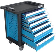 GEKO Workshop Trolley, Fully Equipped, 6 Compartments - Tool trolley
