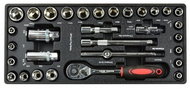GEKO Socket Insert - Ratchet Set 3/8" 8-22mm CRV - Organiser