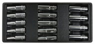 GEKO Socket Insert - Set of Long Heads 1/2" 8-21mm CRV - Organiser