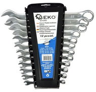 GEKO Set of wrenches, 12pcs, 6-22mm, plastic holder with clip, GEKO - Wrench Set