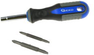 GEKO Screwdriver with Interchangeable Tips - Screwdriver