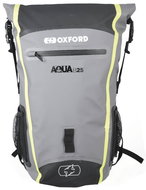 OXFORD Waterproof Backpack Aqua B-25 (Black/Grey/Yellow Fluo, volume 25l) - Motorcycle Backpack