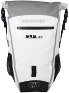 OXFORD Waterproof backpack Aqua B-25 (gray / white, volume 25 l) - Motorcycle Bag