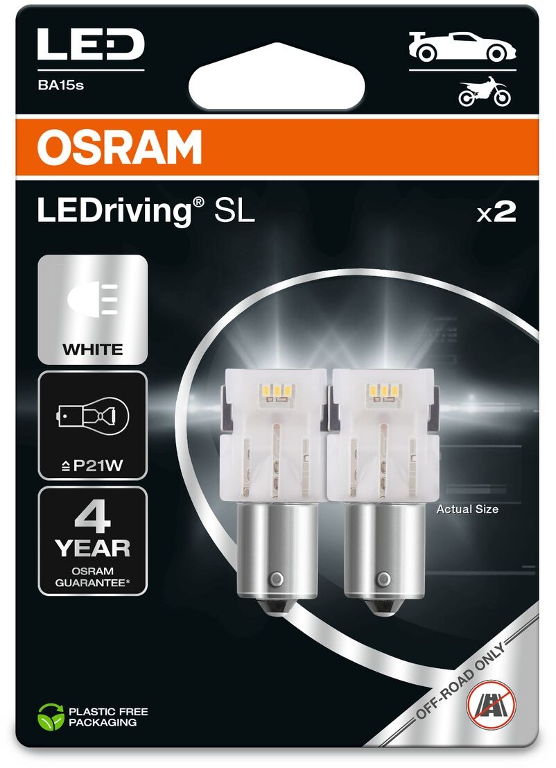 OSRAM LEDriving SL P21W hideg fehér 6000K 12V, 2 db a csomagban