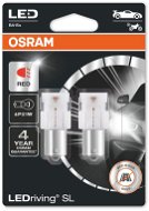 LED Car Bulb OSRAM LEDriving SL P21W Red 12V Two Pieces in a Package - LED autožárovka
