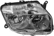 Front Headlight ACI DACIA Duster 10- front light H7 + H1 (cable operated), chrome frame (version 4x2) P - Přední světlomet