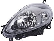 Predný svetlomet ACI FIAT PUNTO EVO 09- predné svetlo H4 s denným svietením (elektricky ovládané + motorček) čierne L - Přední světlomet