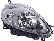 Predný svetlomet ACI FIAT PUNTO EVO 09- predné svetlo H4 s denným svietením (elektricky ovládané + motorček) čierne P - Přední světlomet