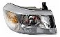 ACI FORD TRANSIT 00- headlight H4 with turn signal (electrically controlled) black P - Front Headlight