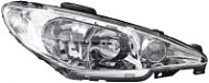 ACI PEUGEOT 206 6/03 -11/05 headlight H7 + H7 with turn signal (electrically controlled), (clear opt - Front Headlight