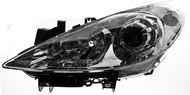 Front Headlight ACI PEUGEOT 307 05- front light H7 + H1 (electrically controlled + motor) L - Přední světlomet