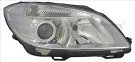 TYC SKODA FABIA II 2010-2014 HEADLIGHT LEFT SIDE ELECTRIC WITH MOTOR PROJECTOR H7 / H7 - Front Headlight