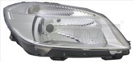TYC SKODA FABIA II 2010-2014 HEADLIGHT RIGHT SIDE ELECTRIC WITH H4 MOTOR - Front Headlight