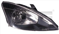 TYC FORD FOCUS I 1998-2001 HEADLIGHT RIGHT SIDE ELECTRIC WITHOUT MOTOR BLACK H4 - Front Headlight