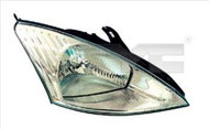TYC FORD FOCUS I 1998-2001 HEADLIGHT RIGHT SIDE ELECTRIC WITHOUT MOTOR CHROME H4 - Front Headlight