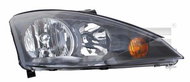 TYC FORD FOCUS I 2001-2004 HEADLIGHT LEFT SIDE ELECTRIC WITHOUT MOTOR BLACK H1 / H7 - Front Headlight