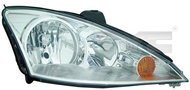 TYC FORD FOCUS I 2001-2004 HEADLIGHT RIGHT SIDE ELECTRIC WITHOUT MOTOR CHROME H1 / H7 - Front Headlight