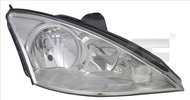 TYC FORD FOCUS I 2001-2004 HEADLIGHT RS RIGHT SIDE ELECTRIC WITHOUT MOTOR CHROME H1 / H7 - Front Headlight