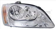 TYC FORD FOCUS II 2004-2008 HEADLIGHT RIGHT SIDE ELECTRIC WITHOUT MOTOR CHROME H1 / H7 - Front Headlight
