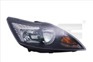 TYC FORD FOCUS II 2008-2013 HEADLIGHT LEFT SIDE ELECTRIC WITH MOTOR BLACK H1 / H7 - Front Headlight