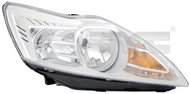 TYC FORD FOCUS II 2008-2013 HEADLIGHT LEFT SIDE ELECTRIC WITH CHROME MOTOR H1 / H7 - Front Headlight