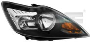 TYC FORD FOCUS II 2008-2013 HEADLIGHT RIGHT SIDE ELECTRIC WITH MOTOR BLACK H1 / H7 - Front Headlight