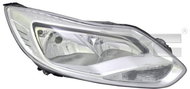 TYC FORD FOCUS III 2011-2014 HEADLIGHT LEFT SIDE ELECTRIC WITH CHROME MOTOR H1 / H7 - Front Headlight