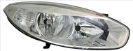 TYC RENAULT FLUENCE I 2010-2012 HEADLIGHT LEFT SIDE ELECTRIC WITH CHROME MOTOR H7 / H7 - Front Headlight