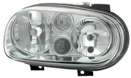 TYC VW GOLF IV 1997-2006 HEADLIGHT LEFT SIDE ELECTRIC WITH H1 / H3 / H7 FOG LIGHT MOTOR - Front Headlight