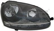 TYC VW GOLF V 2003-2009 HEADLIGHT RIGHT SIDE ELECTRIC WITH MOTOR BLACK H7 / H7 - Front Headlight