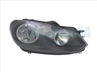 TYC VW GOLF VI 2008-2014 HEADLIGHT ASSY RIGHT SIDE ELECTRIC WITH DAYTIME RUNNING MOTOR - Front Headlight