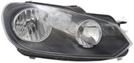TYC VW GOLF VI 2008-2014 HEADLIGHT LEFT SIDE ELECTRIC WITH DAYTIME RUNNING MOTOR H7 / H15 - Front Headlight