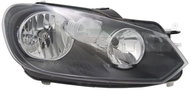 TYC VW GOLF VI 2008-2014 HEADLIGHT RIGHT SIDE ELECTRIC WITH DAYTIME RUNNING MOTOR H7 / H1 - Front Headlight