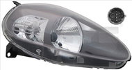TYC FIAT GRANDE PUNTO 2008-NOW HEADLIGHT RIGHT SIDE ELECTRIC WITH ANTHRACITE H4 MOTOR - Front Headlight