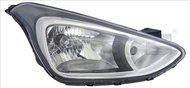 TYC HYUNDAI I10 II 2013-NOW HEADLIGHT LEFT SIDE ELECTRIC WITH H4 MOTOR - Front Headlight