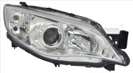 TYC SUBARU IMPREZA III 2007-NOW HEADLIGHT LEFT SIDE ELECTRIC WITH MOTOR WITH BULB HOLDER - Front Headlight