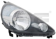 TYC HONDA JAZZ II 2005-2008 HEADLIGHT LEFT SIDE ELECTRIC WITHOUT MOTOR W / O SOCKET H4 - Front Headlight