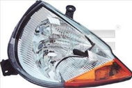 TYC FORD KA I 1996-2008 HEADLIGHT LEFT SIDE ELECTRIC WITHOUT MOTOR YELLOW H1 / H7 - Front Headlight