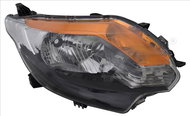 TYC MITSUBISHI L-200 III 2016-NOW HEADLIGHT LEFT SIDE WITH MOTOR BLACK H4 - Front Headlight