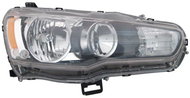 TYC MITSUBISHI LANCER VIII 2007-NOW HEADLIGHT RIGHT SIDE ELECTRIC WITHOUT MOTOR BLACK HB3 / - Front Headlight