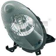 TYC NISSAN MICRA III 2002-2007 HEADLIGHT LEFT SIDE ELECTRIC WITHOUT MOTOR BLACK H4 - Front Headlight
