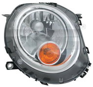 TYC MINI MINI R55 / R56 / R57 / R58 / R59 2006-2014 HEADLIGHT RIGHT SIDE ELECTRIC WITH MOTOR YELLOW - Front Headlight