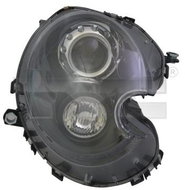 TYC MINI MINI R55 / R56 / R57 / R58 / R59 2006-2014 HEADLIGHT RIGHT SIDE ELECTRIC WITH MOTOR BLACK - Front Headlight
