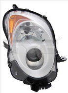 TYC ALFA ROMEO MTO 2008-NOW HEADLIGHT RIGHT SIDE ELECTRIC WITH CHROME MOTOR H7 / H7 - Front Headlight