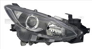 TYC MAZDA 3 III 2013-2016 HEADLIGHT LEFT SIDE ELECTRIC WITH MOTOR WITH DAYTIME RUNNING LIGHT H11 / H - Front Headlight