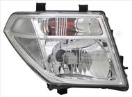 TYC NISSAN NAVARA I 2004-2007 HEADLIGHT RIGHT SIDE ELECTRIC WITH H4 MOTOR - Front Headlight